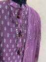 Chanderi Kurti with Dupatta Set in Hand work  thumb 2