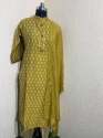 Chanderi Kurti with Dupatta Set in Hand work  thumb 6