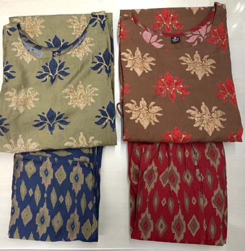 Ladies Muslin Printed Kurti