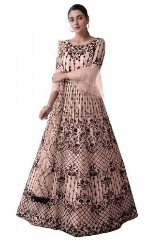 New Arrival Net All Over Work Ethnic Gown by Shubh Muskan Enterprises