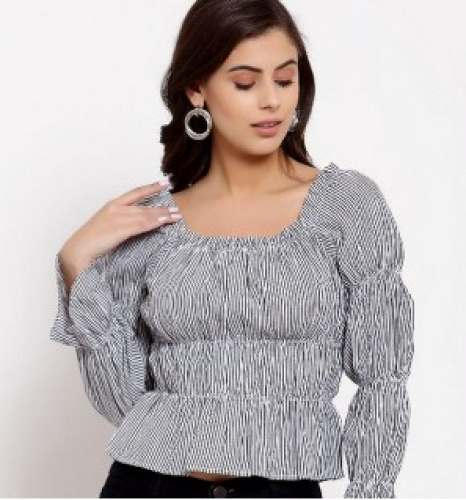 Party Wear Girls Western Crop Top 