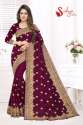 Latest Heavy Embroidery Party Wear Saree