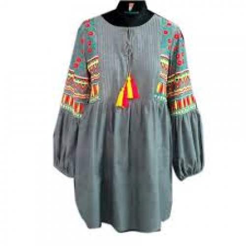 Fancy Embroidery Work Tunic Top 