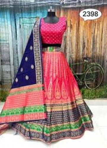 Fancy Designer Lehenga With Banarasi Style  by Twisha Couture