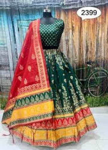 Heavy Designer Bandhani Print Lehenga by Twisha Couture