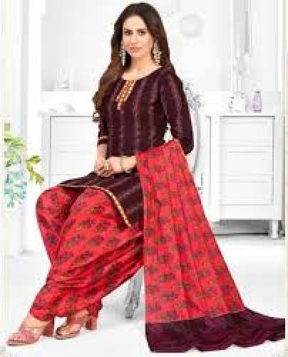 Cotton Printed Unstitch Salwar Suit by Soniya Garments