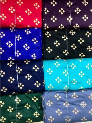 Gold Rayon Print