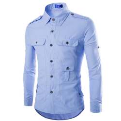 Mens Plain Cotton Shirt