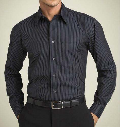 Mens Strips Formal Shirt by Apparel Corner