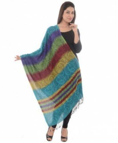 Multi Color Designer Stole for Ladies by Apparel Corner