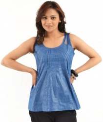 Sleeveless Cotton Top for Women 