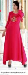 Embroidered Long Dress for Ladies