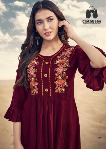 14kg Rayon Embroidery Top