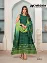 14KG Rayon Foil Print Gown With Viscose Dupatta thumb 5