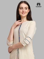 Buy Fancy Cotton A Line Kurti At Wholesale