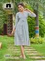 Cotton Malmal One Piece With Handwork And Print thumb 8