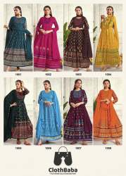 Designer Rayon Foil Print And Neck Work Kurti