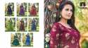 Exclusive 14 KG Rayon With Foil Print Fancy Kurtis thumb 1