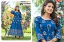 Exclusive 14 KG Rayon With Foil Print Fancy Kurtis thumb 5