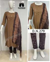 Fancy Fabric Partywear Handwork Suits (DN 279)