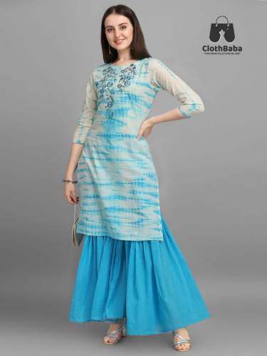 Fancy New Collection Kurti Sharara Suit At Retail