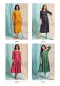 Fancy Weaving Slub Fabric Stylish Kurtis thumb 1
