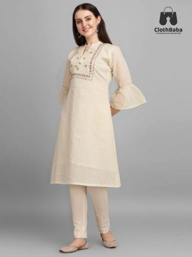 Get Western Embroidery Kurti Strip Pattern