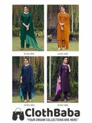 Heavy Chinon Silk Designer Suit