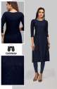 Heavy Rayon With Sequence Work Fancy Kurtis thumb 1