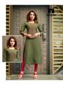 Heavy Weaving Rayon Hand Embroidery Work Kurti thumb 7