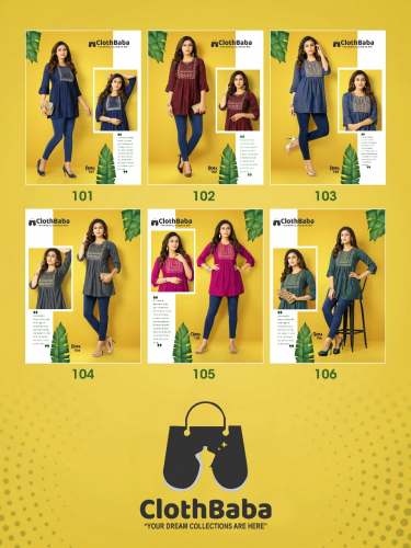 Ladies 14 KG Rayon With Hand Work Trendy Tops