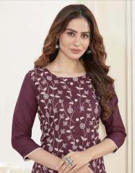 Ladies Cotton Magic Slub Fancy Kurtis