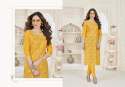 Ladies Cotton Magic Slub Fancy Kurtis thumb 4