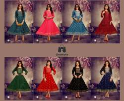 Ladies Rayon Slub With Foil Print Kurti 