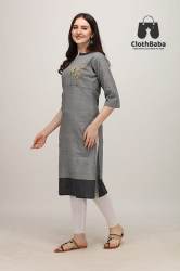 Ladies Straight Cotton Kurti 