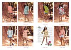 Muslin Printed Crochet Work Western Tops