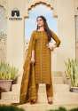 Designer Suit With Viscose Jacquard Butti Fabric thumb 14
