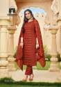 Designer Suit With Viscose Jacquard Butti Fabric thumb 4