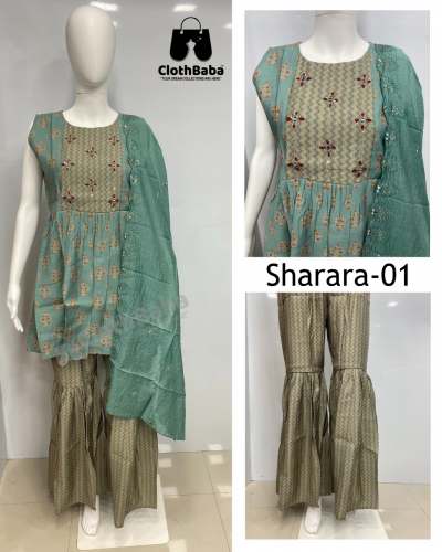 StrightCut Readymade Suit(Sharara - 01/02/03)