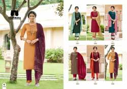 Pure Silk Kurti With Lycra Pent And Fancy Dupatta