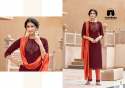 Pure Silk Kurti With Lycra Pent And Fancy Dupatta thumb 1