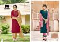 Pure Silk Kurti With Lycra Pent And Fancy Dupatta thumb 2