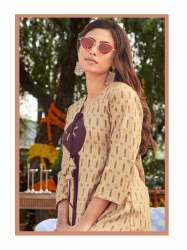 Designer Kurti In Rayon Foil Print