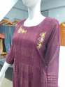 Weaving Viscose Embroidery Work Casual Wear kurti thumb 2