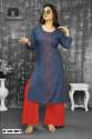Women 14 KG Rayon Sequence Work Kurti With Bottom thumb 7