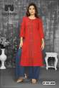 Women 14 KG Rayon Sequence Work Kurti With Bottom thumb 8