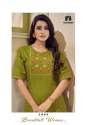 Women Cotton Slub Embroidery Work Kurtis thumb 12