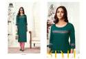 Women Viscose Slub casual Wear Kurti thumb 2