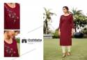 Women Viscose With Hand Work Kurtis thumb 5