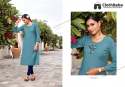 Women Viscose With Hand Work Kurtis thumb 8